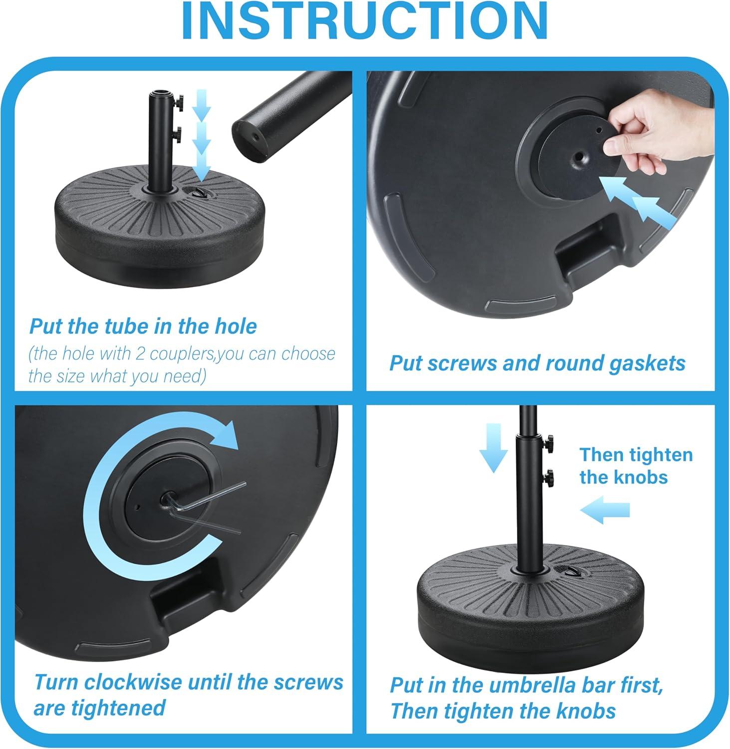 imageHealSmart 10ft Offset Hanging Patio Umbrella Cantilever Market Umbrellas with Crank ampamp Cross Base for Backyard Poolside Lawn and Garden TanBlackBase