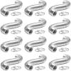 imageHealSmart 12 Inch 25 FT Flexible Aluminum Duct Equipped with 2 Clamps and 3 Layers of Protective Drying Tube for Heating Cooling Ventilation and Exhaust Fan SilverSilver