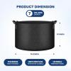 imageHealSmart 12Pack 3 Gallon Nonwoven Grow Bags Aeration Fabric Pots with Handles Suitable for Garden Fruits Vegetables and Flowers BlackBlack  12 Pack