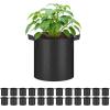 imageHealSmart 12Pack 3 Gallon Nonwoven Grow Bags Aeration Fabric Pots with Handles Suitable for Garden Fruits Vegetables and Flowers BlackBlack  24 Pack