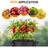 imageHealSmart 12Pack 3 Gallon Nonwoven Grow Bags Aeration Fabric Pots with Handles Suitable for Garden Fruits Vegetables and Flowers BlackBlack  6 Pack