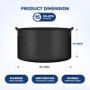 imageHealSmart 12Pack 3 Gallon Nonwoven Grow Bags Aeration Fabric Pots with Handles Suitable for Garden Fruits Vegetables and Flowers BlackBlack  6 Pack
