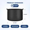 imageHealSmart 12Pack 3 Gallon Nonwoven Grow Bags Aeration Fabric Pots with Handles Suitable for Garden Fruits Vegetables and Flowers BlackBlack  6 Pack
