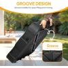 imageHealSmart 24Lbs Heavy Duty Umbrella Base Outdoor Round Patio Umbrella Stand for Lawn Deck Poolside BronzeBlack