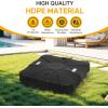 imageHealSmart 24Lbs Heavy Duty Umbrella Base Outdoor Round Patio Umbrella Stand for Lawn Deck Poolside BronzeBlack