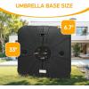 imageHealSmart 24Lbs Heavy Duty Umbrella Base Outdoor Round Patio Umbrella Stand for Lawn Deck Poolside BronzeBlack