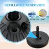 imageHealSmart 24Lbs Heavy Duty Umbrella Base Outdoor Round Patio Umbrella Stand for Lawn Deck Poolside BronzeClassic Black