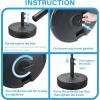 imageHealSmart 24Lbs Heavy Duty Umbrella Base Outdoor Round Patio Umbrella Stand for Lawn Deck Poolside BronzeClassic Black