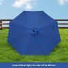 imageHealSmart 2pcs 9ft Patio Umbrella with Push Button TiltCrank Outdoor Table Market Yard Umbrella with 8 Sturdy Ribs for Garden Backyard Deck Pool RedBlue  New