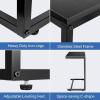 imageHealSmart 32 Inch Computer Office Desk Home Writing Study Worktable with Storage Bag for Bedroom Office Apartment BrownBlackthickened