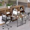 imageHealSmart 32 Inch Computer Office Desk Home Writing Study Worktable with Storage Bag for Bedroom Office Apartment BrownDeep Brown40 Inch