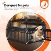 imageHealSmart 6 Panel 24quot Plastic Dog Playpen Folding ampamp Portable Pet Playpen for Indoor ampamp Outdoor Use Safe ampamp Secure Fence Ideal for Small to Medium Dogs BlackBlack