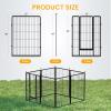 imageHealSmart 6 Panel 24quot Plastic Dog Playpen Folding ampamp Portable Pet Playpen for Indoor ampamp Outdoor Use Safe ampamp Secure Fence Ideal for Small to Medium Dogs BlackBlack