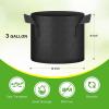 imageHealSmart 6Pack 1 Gallon Grow Bags Nonwoven Aeration Fabric Pots with Handles Cloth Plant Pots Suitable for Garden Fruits Vegetables Tomato and Flowers BlackBlack 6 Pack
