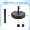 imageHealSmart 75ft Patio Umbrella with Push Button TiltCrank Outdoor Table Market Yard Umbrella 6 Sturdy Ribs for Garden Deck Backyard PoolBlack