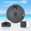 imageHealSmart 75ft Patio Umbrella with Push Button TiltCrank Outdoor Table Market Yard Umbrella 6 Sturdy Ribs for Garden Deck Backyard PoolBlack