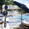 imageHealSmart 75ft Patio Umbrella with Push Button TiltCrank Outdoor Table Market Yard Umbrella 6 Sturdy Ribs for Garden Deck Backyard PoolDark Blue