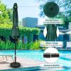 imageHealSmart 75ft Patio Umbrella with Push Button TiltCrank Outdoor Table Market Yard Umbrella 6 Sturdy Ribs for Garden Deck Backyard PoolGreen
