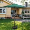 imageHealSmart 75ft Patio Umbrella with Push Button TiltCrank Outdoor Table Market Yard Umbrella 6 Sturdy Ribs for Garden Deck Backyard PoolGreen