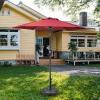 imageHealSmart 75ft Patio Umbrella with Push Button TiltCrank Outdoor Table Market Yard Umbrella 6 Sturdy Ribs for Garden Deck Backyard PoolRed2P