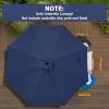 imageHealSmart 9 Patio Umbrella Replacement Canopy Cover with 8 Ribs Outdoor Table Market Yard Umbrellas2PDark Blue