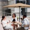 imageHealSmart 9 Patio Umbrella Replacement Canopy Cover with 8 Ribs Outdoor Table Market Yard Umbrellas2PTan