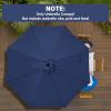 imageHealSmart 9 Patio Umbrella Replacement Canopy Cover with 8 Ribs Outdoor Table Market Yard UmbrellasDark BlueCanopy