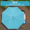 imageHealSmart 9 Patio Umbrella Replacement Canopy Cover with 8 Ribs Outdoor Table Market Yard UmbrellasTurquoiseCanopy