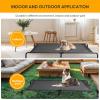 imageHealSmart Cooling Elevated Dog Bed Outdoor Raised Portable Dog Cot Beds NoSlip Feet Durable Portable Pet Hammock Bed 42x252x8 Inch GreyBlack