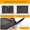 imageHealSmart Cooling Elevated Dog Bed Outdoor Raised Portable Dog Cot Beds NoSlip Feet Durable Portable Pet Hammock Bed 42x252x8 Inch GreyBlack