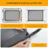 imageHealSmart Cooling Elevated Dog Bed Outdoor Raised Portable Dog Cot Beds NoSlip Feet Durable Portable Pet Hammock Bed 42x252x8 Inch GreyGrey