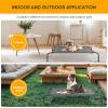 imageHealSmart Cooling Elevated Dog Bed Outdoor Raised Portable Dog Cot Beds NoSlip Feet Durable Portable Pet Hammock Bed 42x252x8 Inch GreyGrey