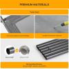 imageHealSmart Cooling Elevated Dog Bed Outdoor Raised Portable Dog Cot Beds NoSlip Feet Durable Portable Pet Hammock Bed 42x252x8 Inch GreyGrey