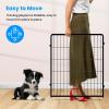imageHealSmart Dog Playpen Indoor Puppy Playpen Indoor for Yard Camping 24quot Height 8 Panels Heavy Duty Dog Pen for PuppiesSmall Dogs BlackBlack