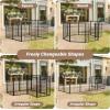 imageHealSmart Dog Playpen Indoor Puppy Playpen Indoor for Yard Camping 24quot Height 8 Panels Heavy Duty Dog Pen for PuppiesSmall Dogs BlackBlack