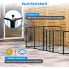 imageHealSmart Dog Playpen Indoor Puppy Playpen Indoor for Yard Camping 24quot Height 8 Panels Heavy Duty Dog Pen for PuppiesSmall Dogs BlackBlack