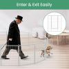 imageHealSmart Dog Playpen Indoor Puppy Playpen Indoor for Yard Camping 24quot Height 8 Panels Heavy Duty Dog Pen for PuppiesSmall Dogs BlackWhite
