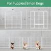 imageHealSmart Dog Playpen Indoor Puppy Playpen Indoor for Yard Camping 24quot Height 8 Panels Heavy Duty Dog Pen for PuppiesSmall Dogs BlackWhite