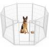 imageHealSmart Dog Playpen Indoor Puppy Playpen Indoor for Yard Camping 24quot Height 8 Panels Heavy Duty Dog Pen for PuppiesSmall Dogs BlackWhite