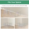imageHealSmart Dog Playpen Indoor Puppy Playpen Indoor for Yard Camping 24quot Height 8 Panels Heavy Duty Dog Pen for PuppiesSmall Dogs BlackWhite