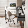 imageHealSmart Home Office Computer Brown Small Desk Modern Simple Style PC Table with Storage Bag 47 InchBlack