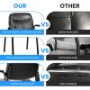 imageHealSmart Office Reception Guest Chair with Leather Padded Arm Rest for Waiting Room Lobby Home Desk Table Side Chairs for Elderly Seniors Black1 Pack Guest ChairsLeather