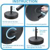 imageHealSmart Outdoor Patio Umbrella Base Stand 50lbs Heavy Duty Water Filled Holder for Lawn ampamp Garden Round BlackBlack