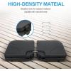 imageHealSmart Outdoor Patio Umbrella Base Stand 50lbs Heavy Duty Water Filled Holder for Lawn ampamp Garden Round BlackBlackOffset umbrella base