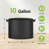imageHealSmart Plant Grow Bags 10 Gallon Tomoato Planter Pots 10Pack with Handles Aeration Nonwoven Fabric Heavy Duty Gardening Planter for Vegetable Herbs and Flowers Black