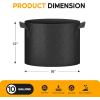 imageHealSmart Plant Grow Bags 5 Gallon Tomoato Planter Pots 5Pack with Handles Aeration Nonwoven Fabric Heavy Duty Gardening Planter for Vegetable Herbs and Flowers BlackBlack  20 Pack