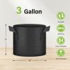 imageHealSmart Plant Grow Bags 5 Gallon Tomoato Planter Pots 5Pack with Handles Aeration Nonwoven Fabric Heavy Duty Gardening Planter for Vegetable Herbs and Flowers BlackBlack  10 Pack