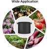 imageHealSmart Plant Grow Bags 5 Gallon Tomoato Planter Pots 5Pack with Handles Aeration Nonwoven Fabric Heavy Duty Gardening Planter for Vegetable Herbs and Flowers BlackBlack  5 Pack
