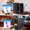 imageHealSmart Portable Mini Fridge 4 Liter 6 Can Cooler and Warmer Compact Refrigerators 100 FreonFree ampamp Eco Friendly 4L RedBlack