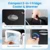 imageHealSmart Portable Mini Fridge 4 Liter 6 Can Cooler and Warmer Compact Refrigerators 100 FreonFree ampamp Eco Friendly 4L RedBlack